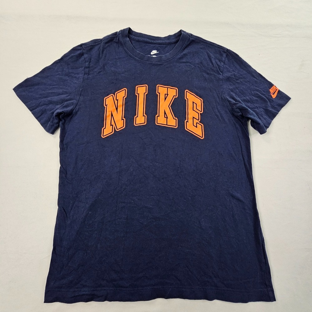 Nike The Nike Tee Blue Short Sleeve Cotton T-Shirt Men's M
